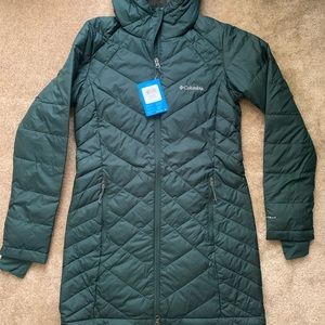 Columbia Heavenly™ Long Hooded Jacket GREEN XS